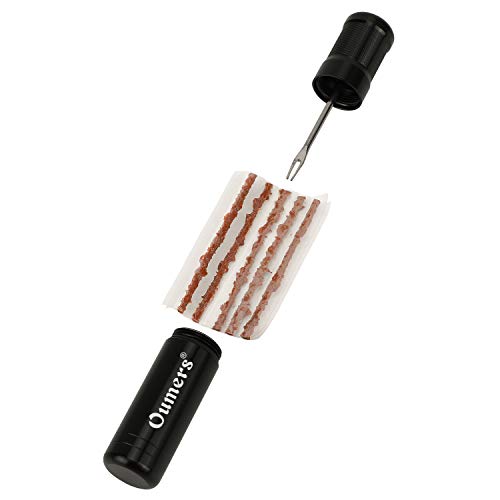 Oumers Tubeless Bike Tire Repair Tool Kit, Bike Tire Punctures with 5PCS Bacon Strips Plus Insertion Tool Tire Repair Fork Reamer - Image 2