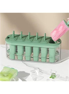 HOOKOR Green Homemade Ice Pop & Ice Cream Maker Set - Six Easy Release Reusable DIY Popsicle Molds  - Image 5
