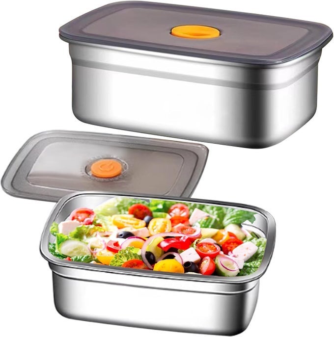 1500ML STAINLESS STEEL FOOD CONTAINERS WITH AIRTIGHT LIDS METAL CONTAINERS FOR MEAL PREP OVENDISHWSHERFREEZER SAFE 1500ML