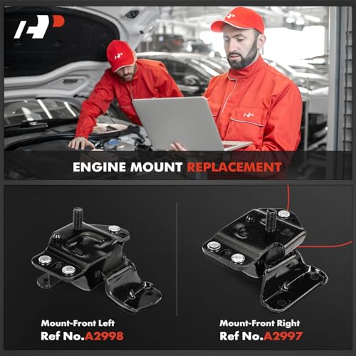 A-Premium 2PCS Front Left and Right Engine Motor Mount Kit Compatible with Ford Mustang 1994-1995 3.8L - Image 2