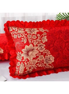 Generic Thickened Pillowcase Pair Of Pillowcase Single One 48x 74cm Pillow Core Suit Pair Of Dormitory Home Dream Domain-Color:Charming Kao【】-Specifications:One Zipper Pillowcase  - Image 4