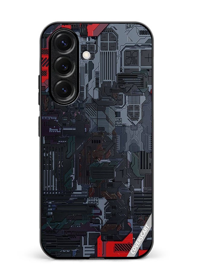VR CREATIVE Protective Case Cover For Samsung Galaxy S25 Tech Design Multicolour