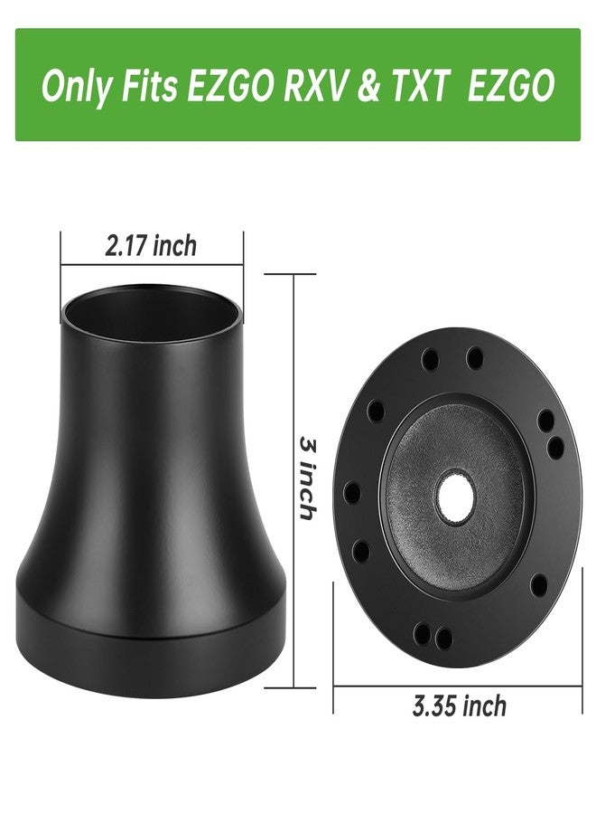 10L0L Golf Cart Steering Wheel Adapter Fits EZGO TXT/RXV 5-6 Holes Steering Wheel - Black - Image 5