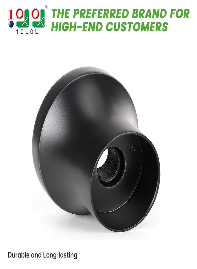 10L0L Golf Cart Steering Wheel Adapter Fits EZGO TXT/RXV 5-6 Holes Steering Wheel - Black - Image 2