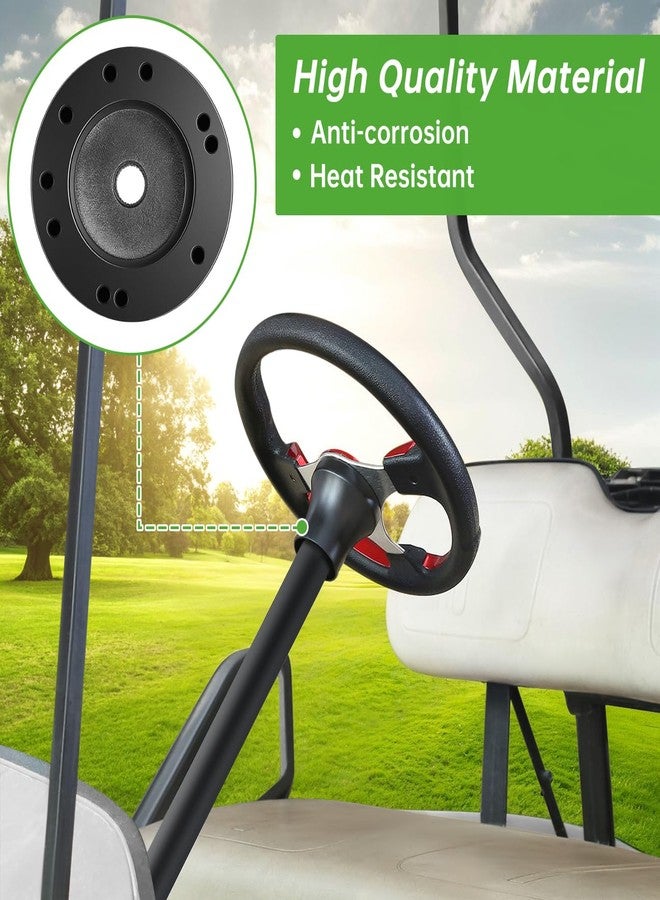 10L0L Golf Cart Steering Wheel Adapter Fits EZGO TXT/RXV 5-6 Holes Steering Wheel - Black - Image 3