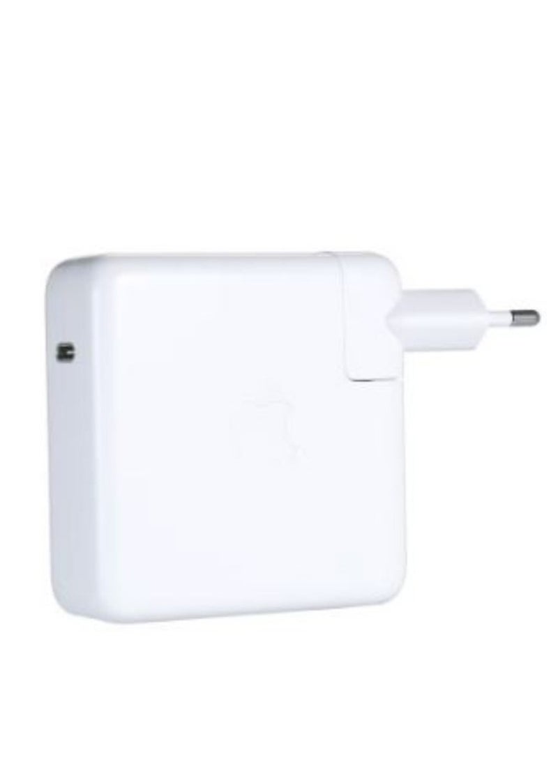 Generic - 96W Type-C Laptop Power Adapter High Efficiency Ac Adapter Usb-C Power Adapter With Type-C Cable Eu Plug White - Image 1