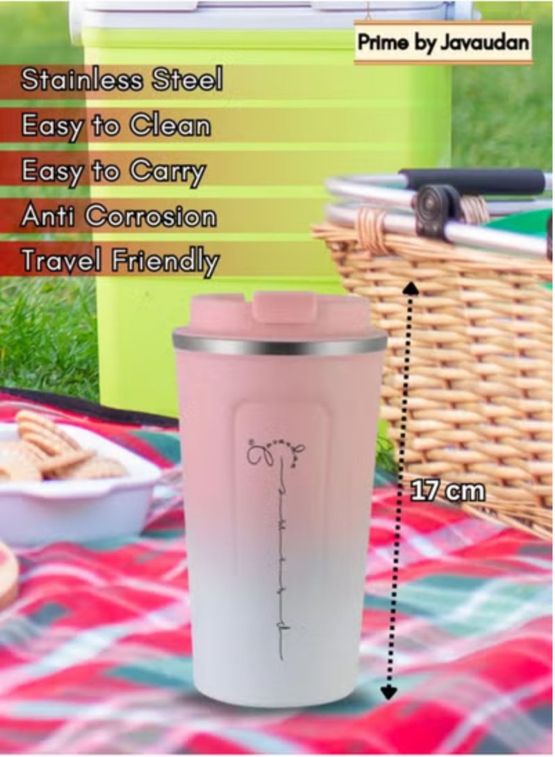 الفولاذ المقاوم للصدأ السفر القدح فنجان القهوة Led عرض درجة الحرارة طبقة مزدوجة فراغ كوب عازل كوب شاي السيارة المحمولة - Image 4