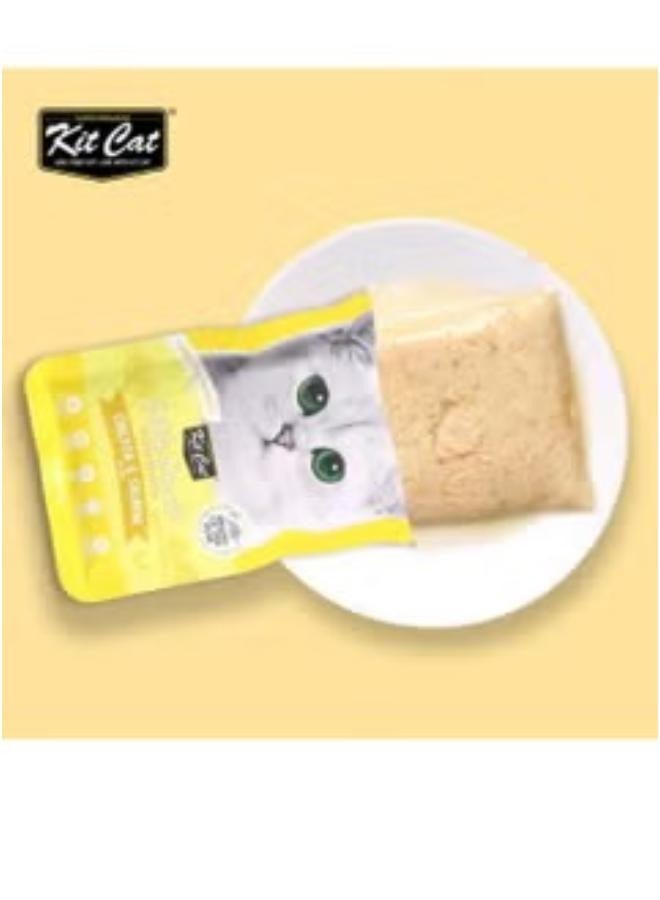 كيت كات طعام قطط رطب بنكهة الدجاج و السالمون للقطط البالغة 6 أكياس بوزن 70 جرام - Image 3