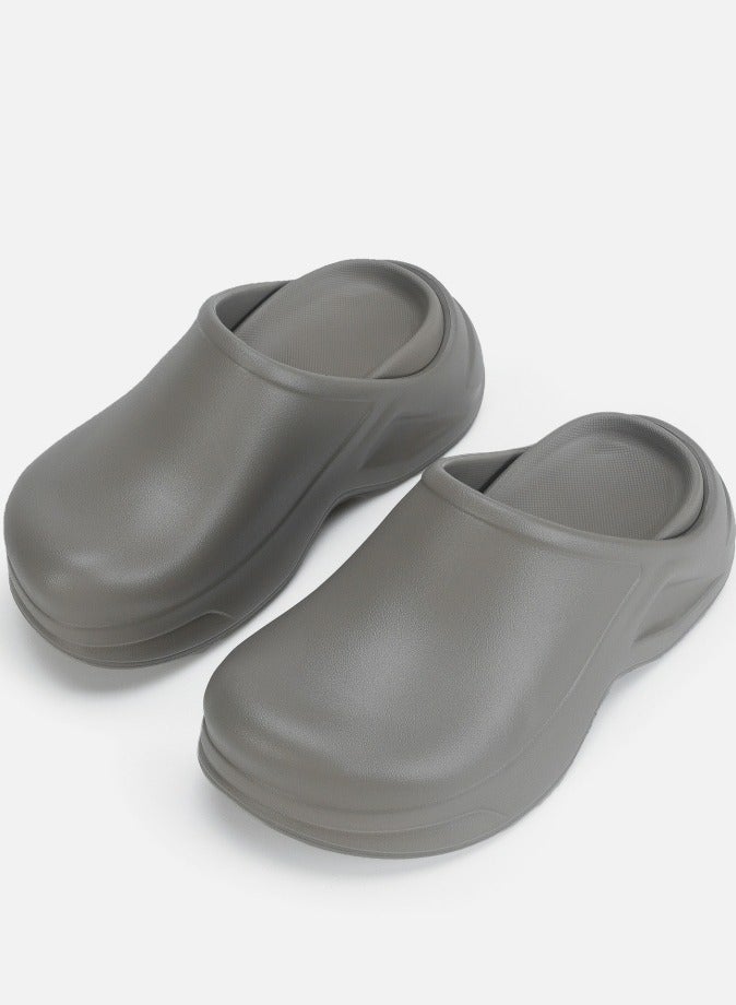 Loquat Women’s EVA Clogs Garden Shoes Comfort Thick Sole Waterproof Slip-on Outdoor Beach Slippers Closed Toe Sandal Dark Army Green  - Image 1