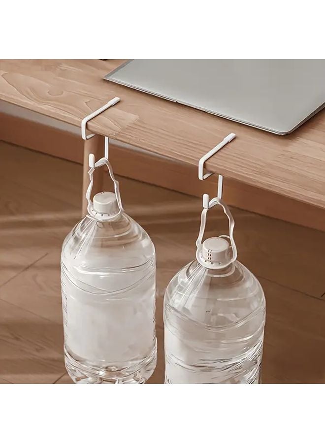 قطعة واحدة خطاف جانبي للطاولة متين يحمل أوزانًا ثقيلة مضاد للانزلاق منظف متعدد الاستخدامات للأكياس المفاتيح تخزين المنزل - Image 5