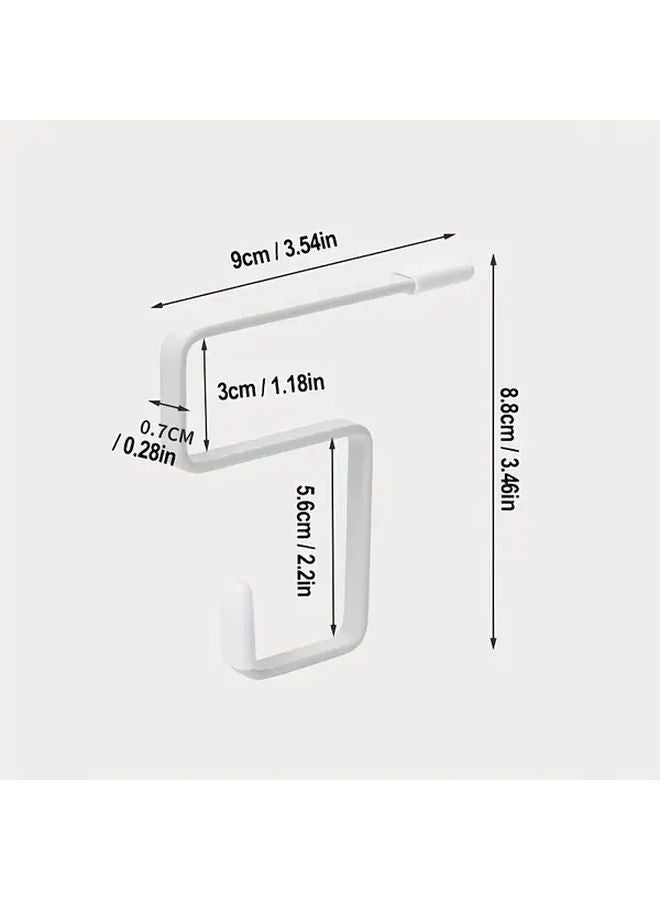 قطعة واحدة خطاف جانبي للطاولة متين يحمل أوزانًا ثقيلة مضاد للانزلاق منظف متعدد الاستخدامات للأكياس المفاتيح تخزين المنزل - Image 4
