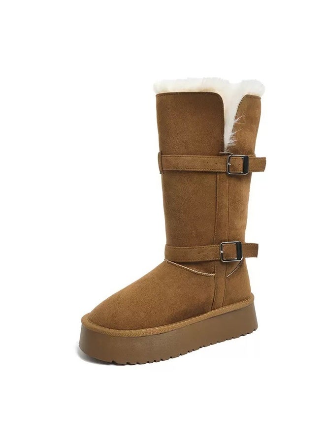 Beauenty Women's platform snow boots for winter - Image 1