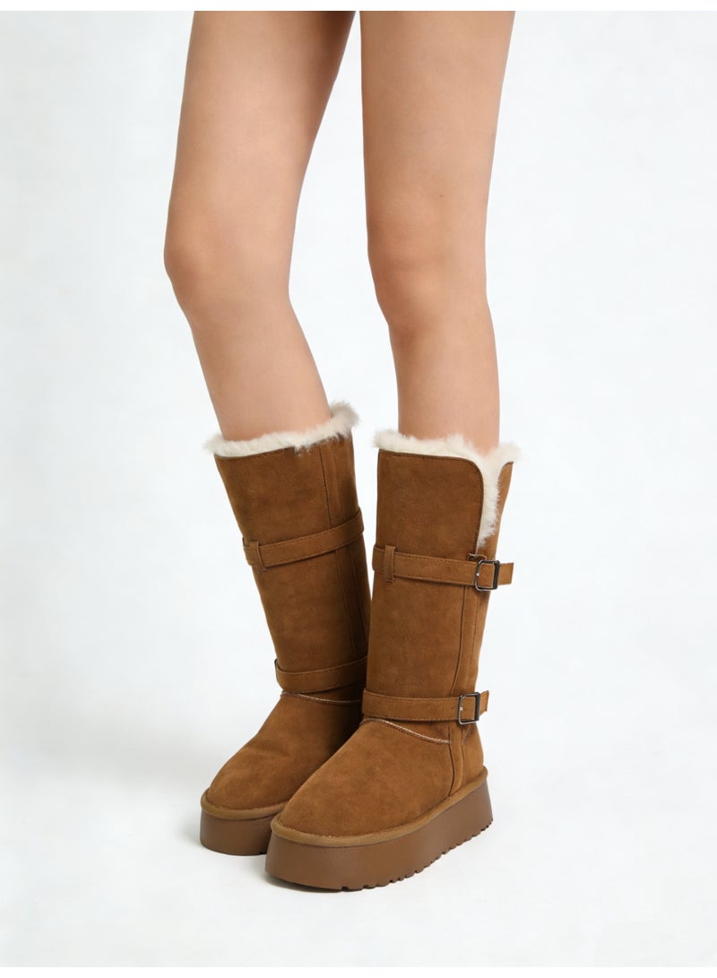 Beauenty Women's platform snow boots for winter - Image 2