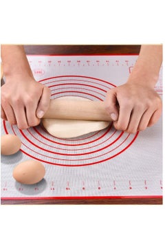 KASTWAVE Non Slip Silicone Pastry Mat, Heat Resistant Kneading Mats Non-Stick Dough Rolling Mat for Fondant Dough Cookies Cake Sugarcraft Bread Making  - Image 2