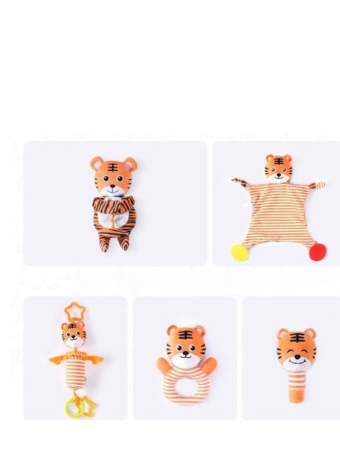 Jollybaby - Baby Soothing Set - Newborn Gift Box Soothing Towel - Ringing Pendant Cloth Book Puzzle Toy - Image 1