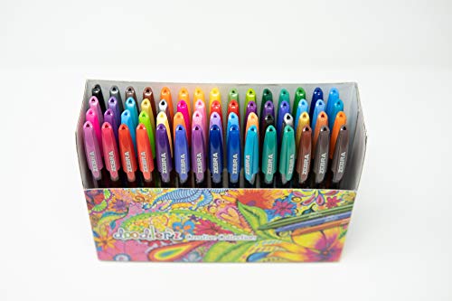 Zebra Pen doodlerz Gel Stick Pens 10mm NeedlePoint Tip Fashion Glitter and Metallic Gel Ink Vibrant Assorted Colors WaterBased Ink Art and School Pens 60 Count Pack 41960 - Image 3