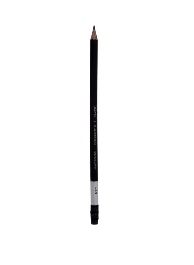 DOMS 40-Piece Karbon Super Dark HB/2 Graphite Pencils - Image 2