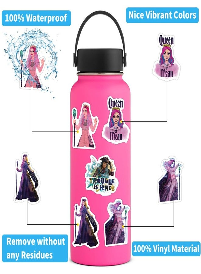 UBOFUGS 50PCS Descendants Stickers Vinyl Aesthetics Stickers for Scrapbooking, Diary, Laptop, Bumper, Skateboard, Water Bottle, Computer, Phone, Cartoon, Hard hat, Car Sticker and Decals - Image 4
