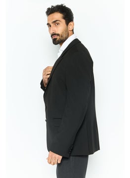 Asos Design Men Slim Fit Plain Blazer, Black  - Image 3