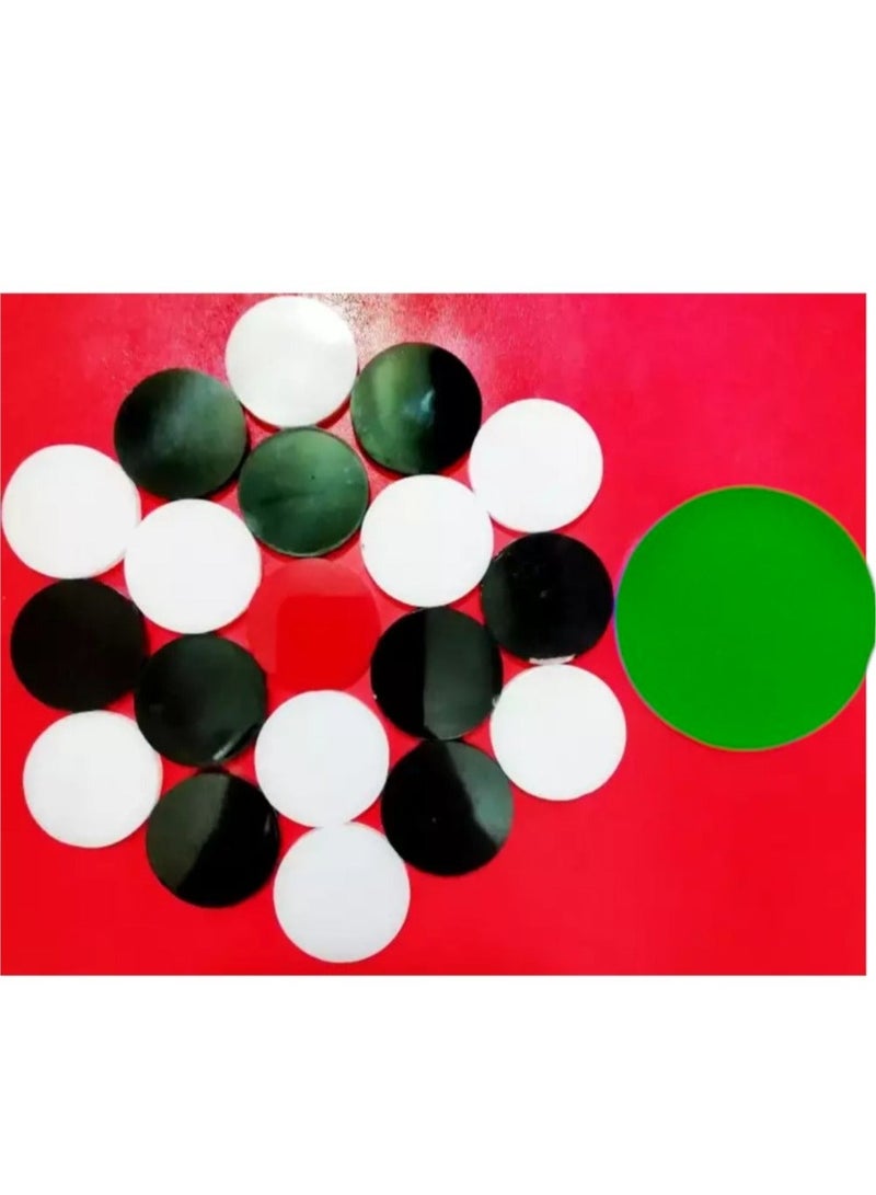 HIMCO 20-Piece Multicolour Acrylic Coins Set For Carrom Board Game With Striker - Image 2
