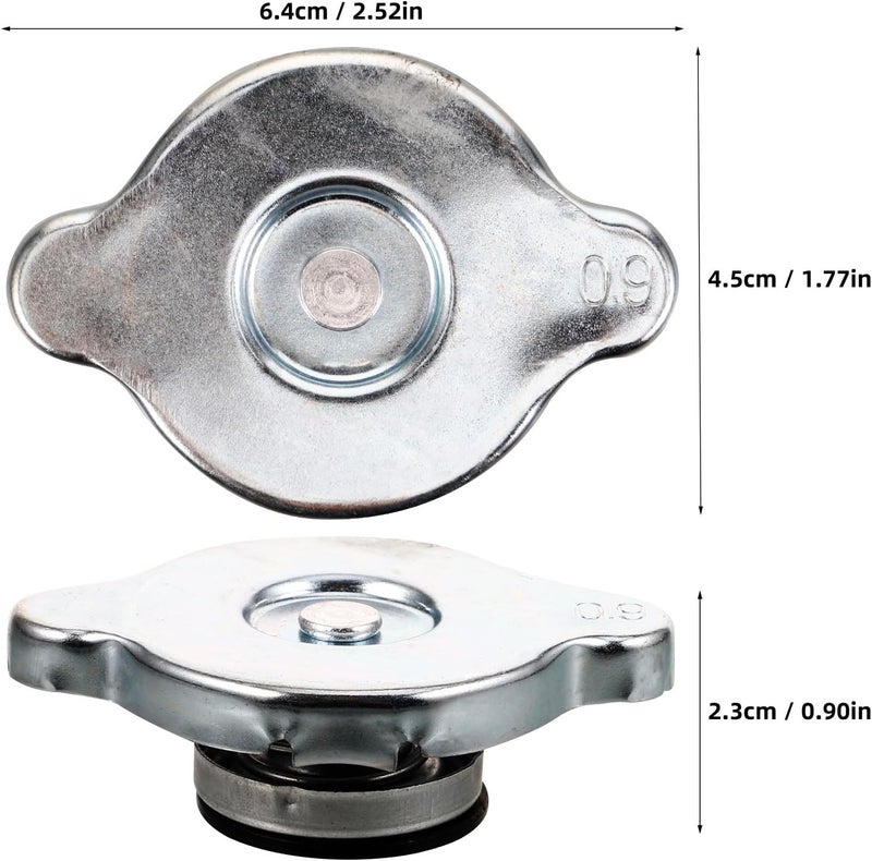 Garneck Radiator Coolant Reservoir Cap 0.9 Round Head Replacement Standard Radiator Cap for Cars Trucks and Minivans Automotive Cooling System Part - Image 5