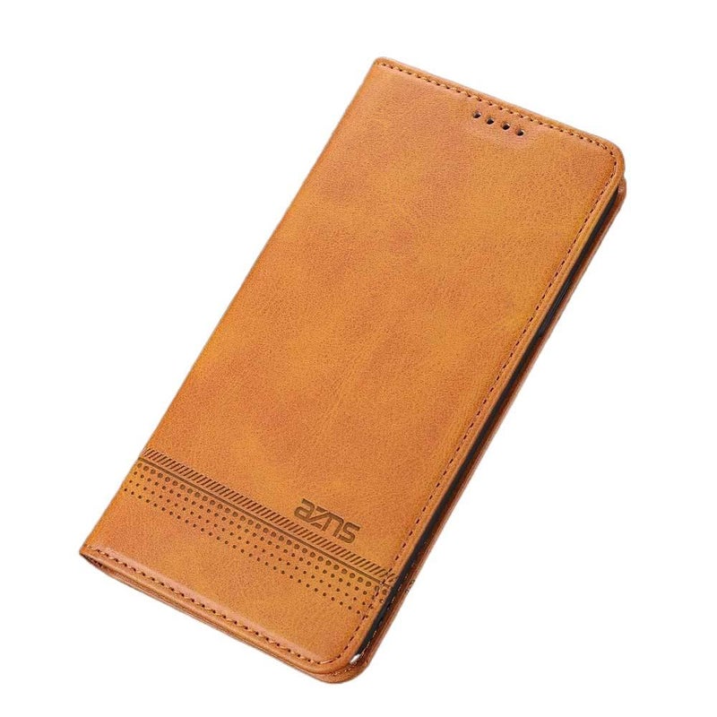 MS TPU MagSafe Case for redminote9/redmi9t/redmi9power with Card Holder and Strong Magnetic plus Shockproof plus Drop Protection in Yellow - Image 1