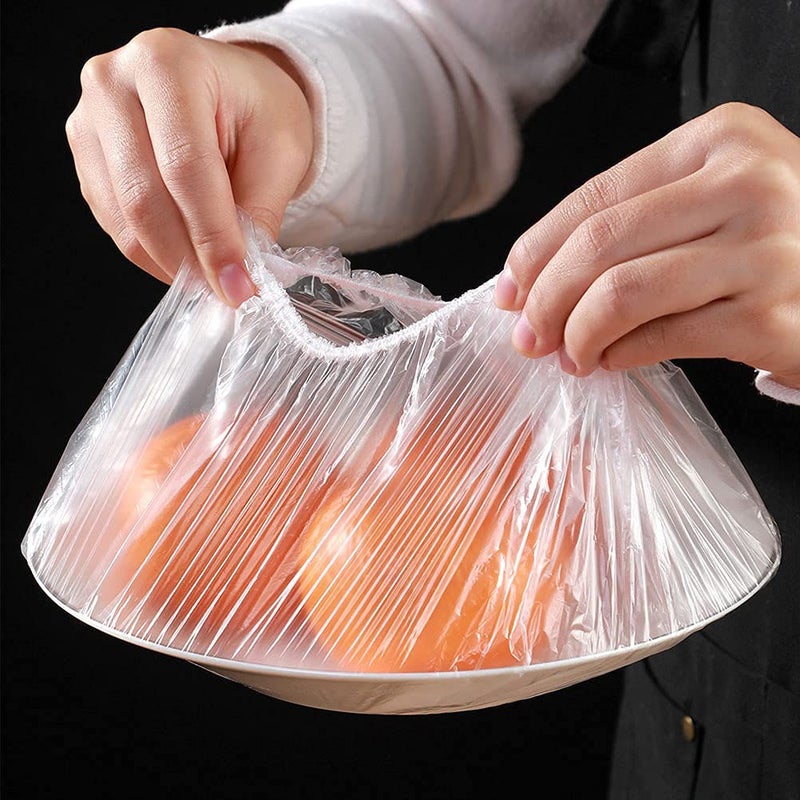 Zashvi Zashvi 100 Pcs Fresh Keeping Bags Cling Film Food Storage Covers for Fruit Preservation and Food Storage Reusable Elastic Food Storage Covers Plastic Adjustable  - Image 3