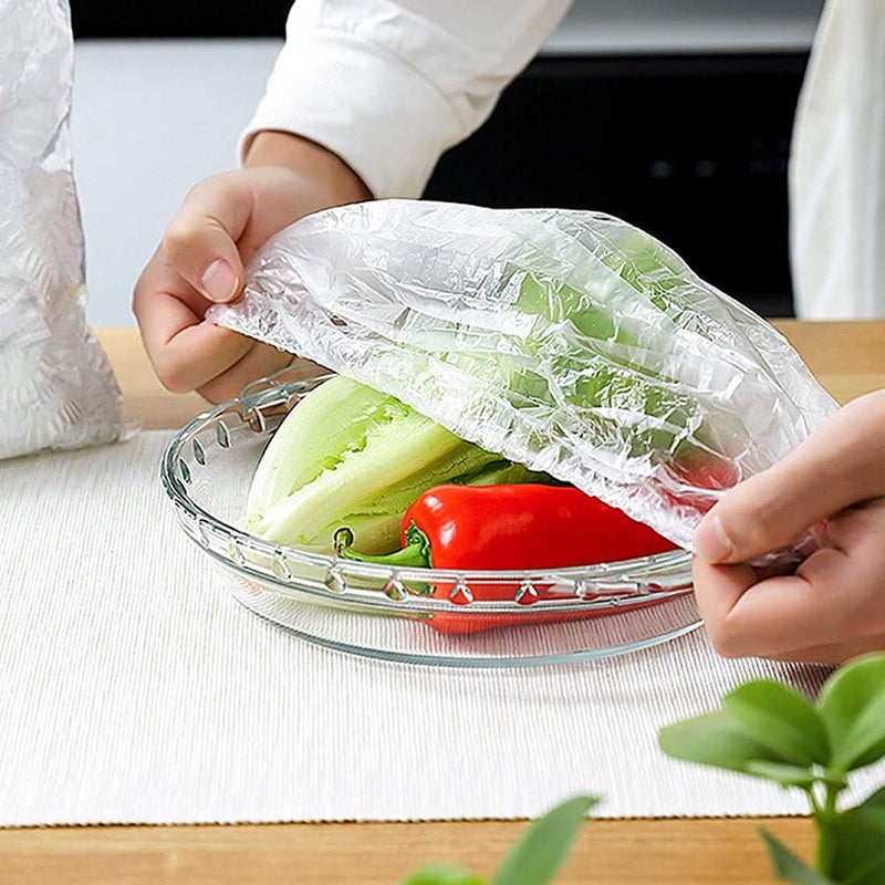 Zashvi Zashvi 100 Pcs Fresh Keeping Bags Cling Film Food Storage Covers for Fruit Preservation and Food Storage Reusable Elastic Food Storage Covers Plastic Adjustable  - Image 1