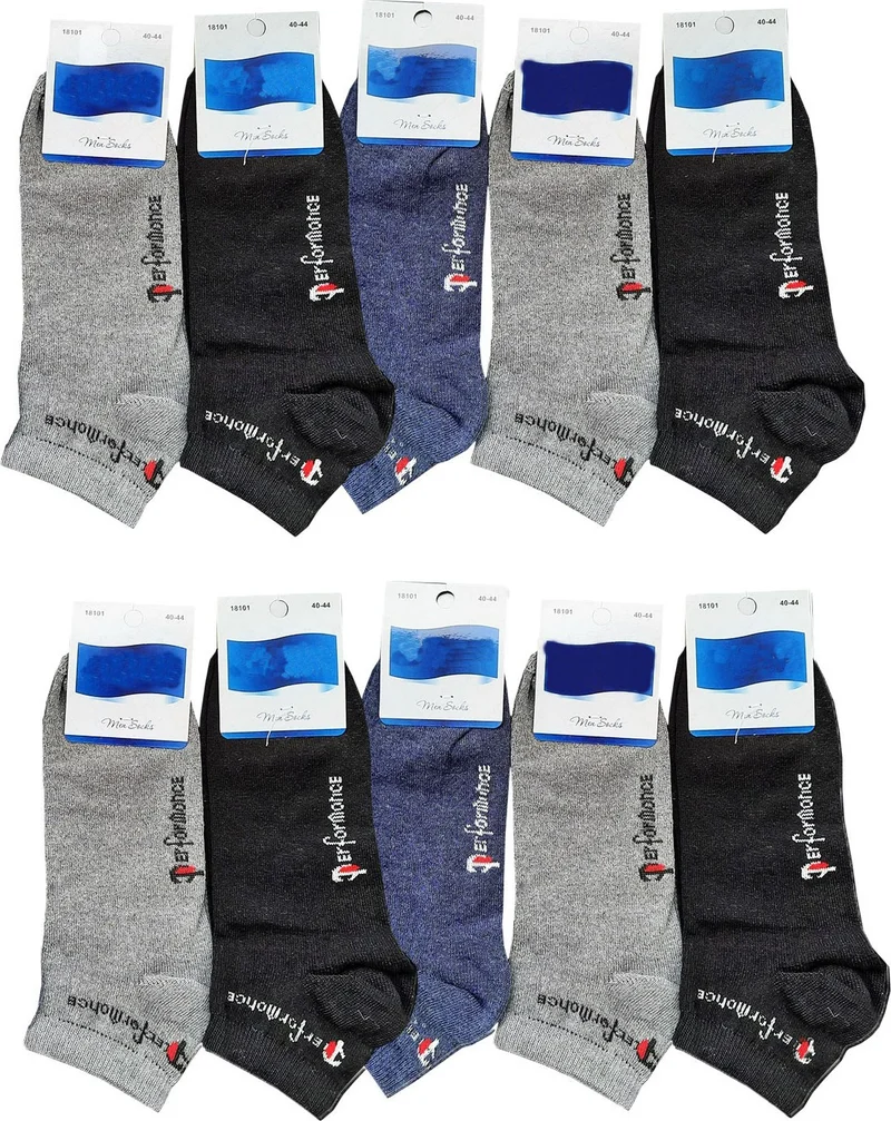 هيبسين راكيب Competing All 10LU Men's Short Booties Sports Socks Economical Cotton