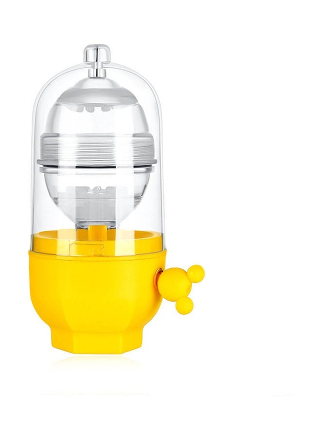 Manual Egg Shaker, Golden Egg Mixer with Transparent Cover, Hand-Cranked Egg Scrambler for Hard Boiled Eggs, Kitchen Gadget - Image 1