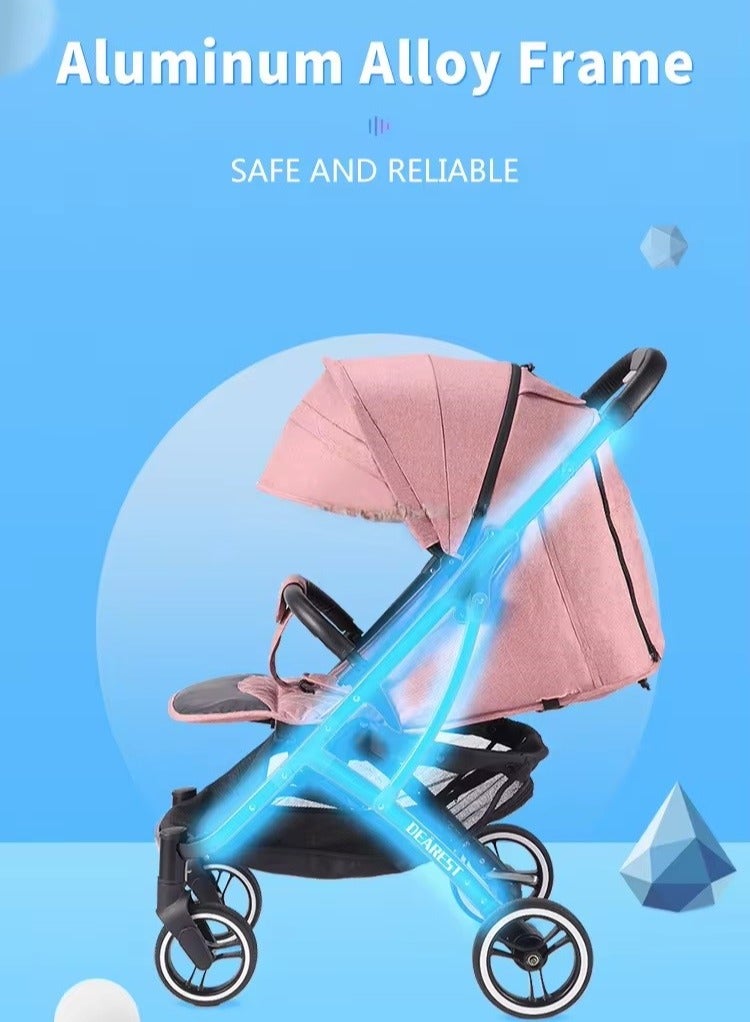 Premium One-Hand Fold Baby Stroller - Image 5