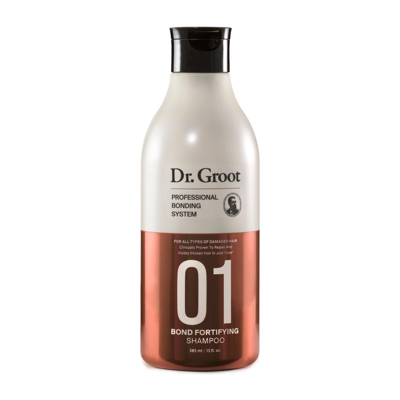 Dr.Groot Dr. Groot Bond Fortifying Shampoo, With Keratin & Silk Protein, Clinically Proven to Visibly Repair and Thicken Dry, Thin or Damaged Hair, glass hair, Korean Hair Care Professional Bonding System - Image 1