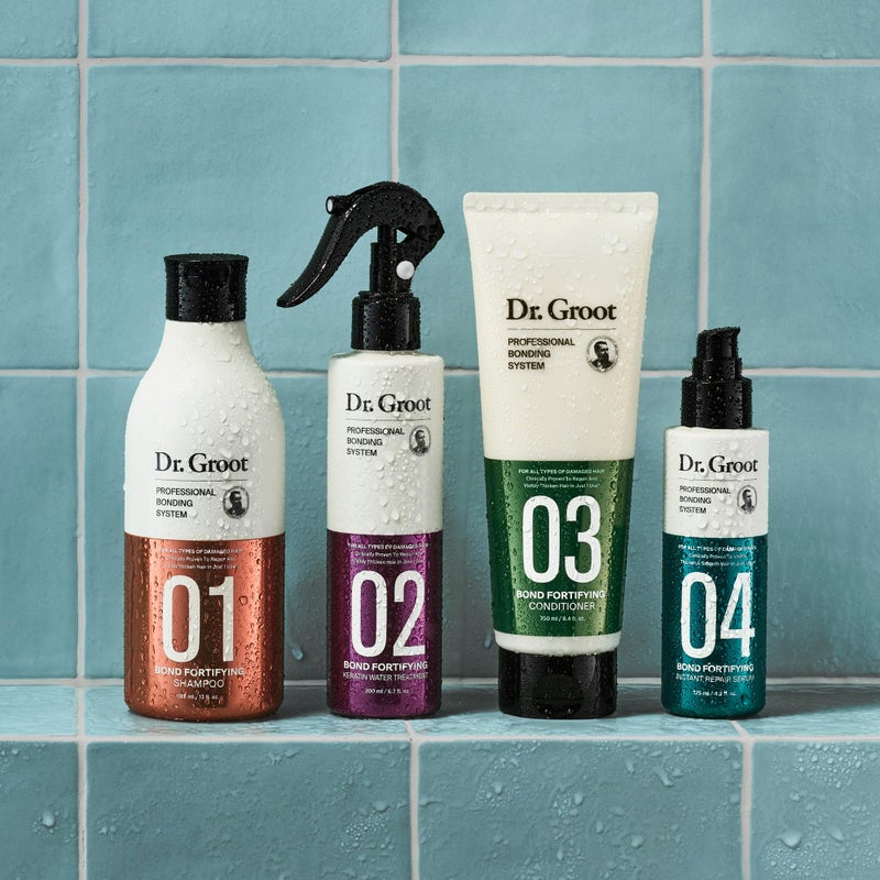 Dr.Groot Dr. Groot Bond Fortifying Shampoo, With Keratin & Silk Protein, Clinically Proven to Visibly Repair and Thicken Dry, Thin or Damaged Hair, glass hair, Korean Hair Care Professional Bonding System - Image 4