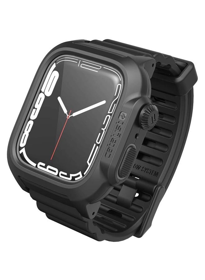 Catalyst Waterproof Case for Apple Watch Series 9/8/7 45mm - Silicone Band, Waterproof up to 330ft, Shockproof Against Shocks & Drops up to 6.6ft - Microfiber Cloth Included - Image 1