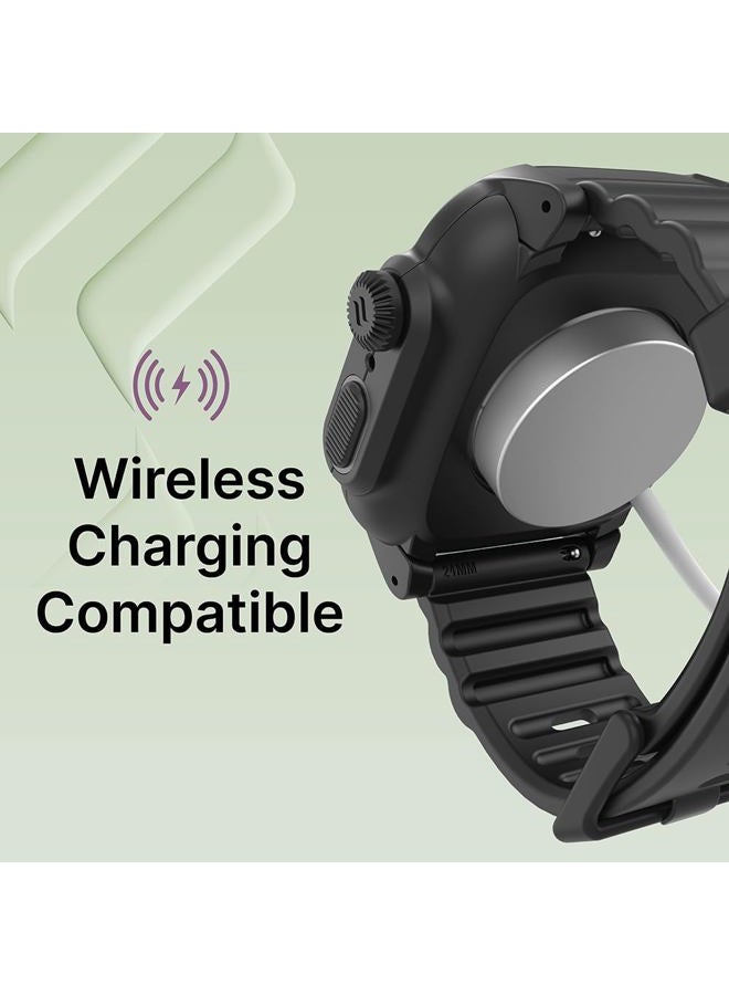 Catalyst Waterproof Case for Apple Watch Series 9/8/7 45mm - Silicone Band, Waterproof up to 330ft, Shockproof Against Shocks & Drops up to 6.6ft - Microfiber Cloth Included - Image 5