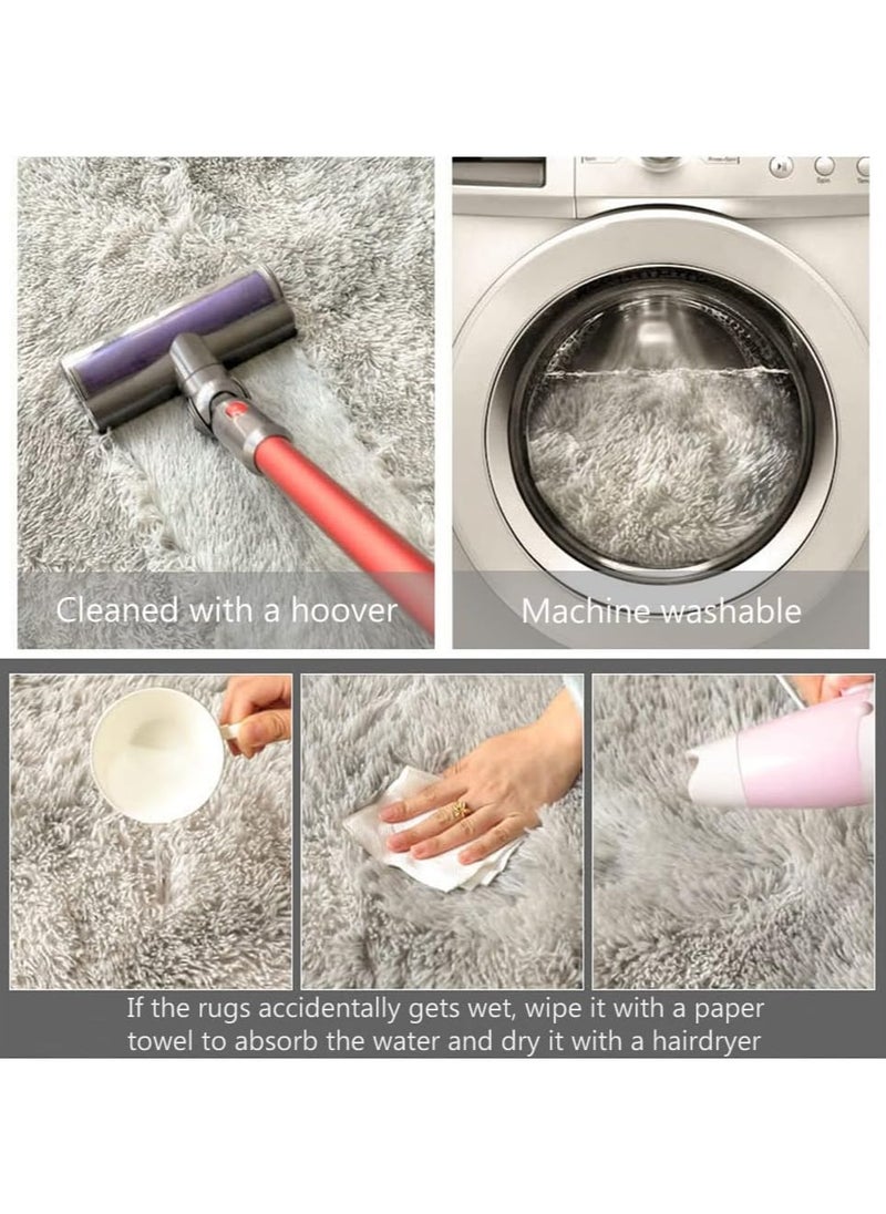 Generic 160*80cm Modern Rugs Fluffy Soft Touch Carpet For Bedroom Living Room Floor  - Image 4