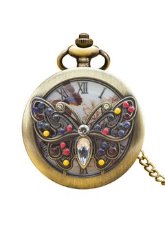 NIBEMINENT Vintage Metal Analog Pocket Watch Unisex Casual Style  - Image 1