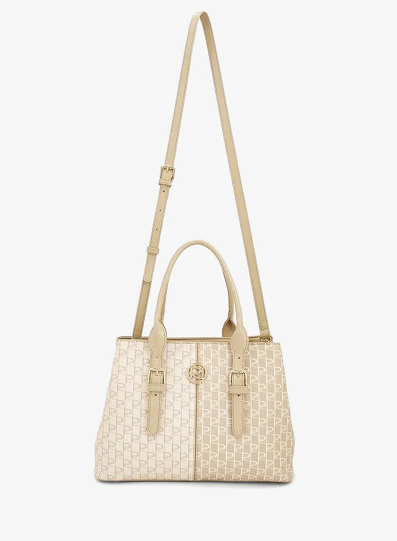 Paprika MULTICOLOR Monogram Print Tote Bag With Double Handles for Women | Best Price UAE
