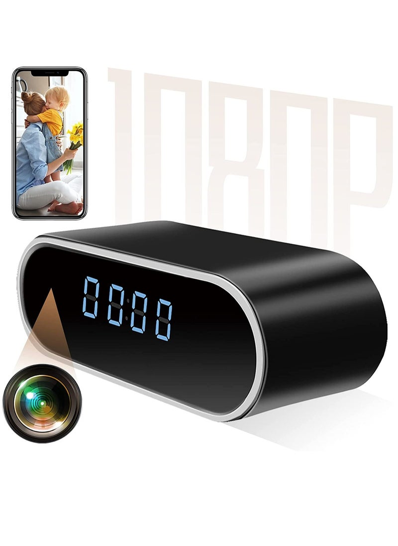 Generic - Hidden Camera Clock, HD 1080P WiFi Hidden Spy Alarm Clock Camera with Night Vision/Motion Detection/Loop Recording, Wireless Security Nanny Cam for Home and Office-Support iOS/Android No Audio - Image 1