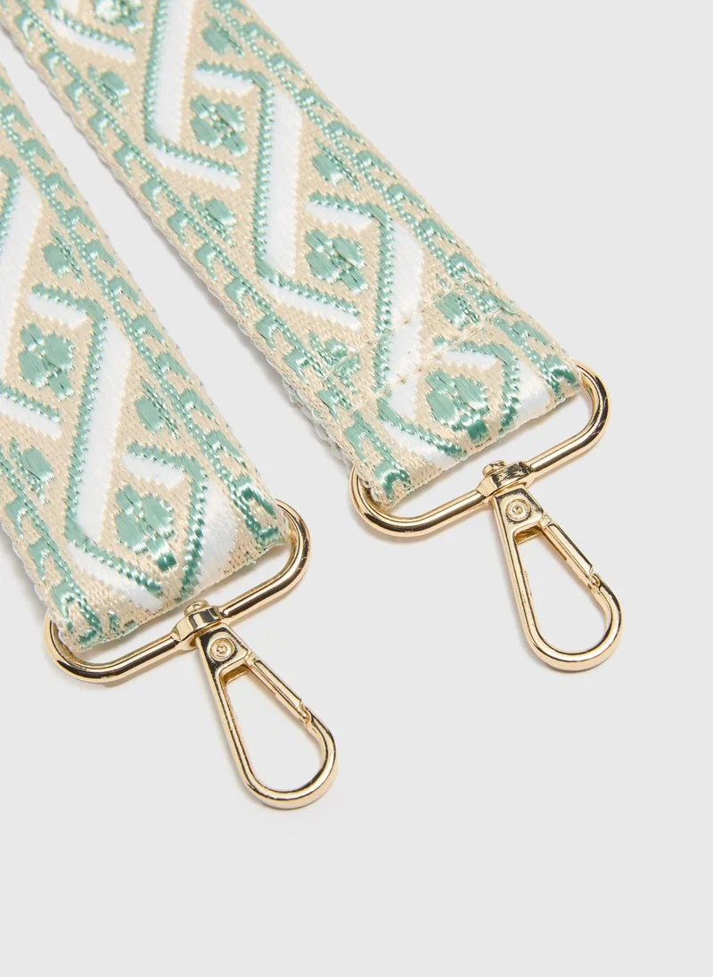 Matalan Green Patterned Bag Strap