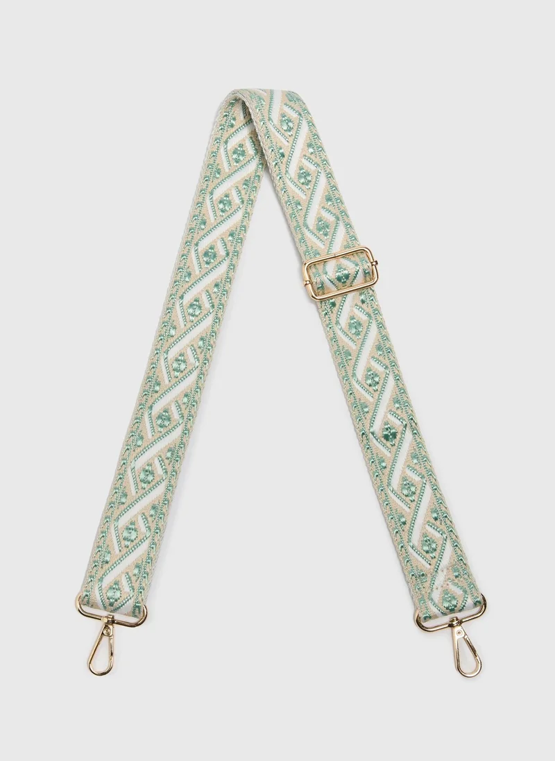 Matalan Green Patterned Bag Strap