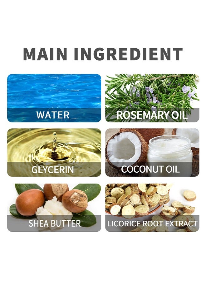 West&Month Strengthening Roll On Hair Essential Oil，Rosemary Hair Growth Essential Oil, with Roller Ball Massage Scalp Moisturizing Hair Roots, Dense Hair Care Oil for Dry Damaged Hair and Growth, Hair Loss Scalp Treatment for Men 18ML - Image 2