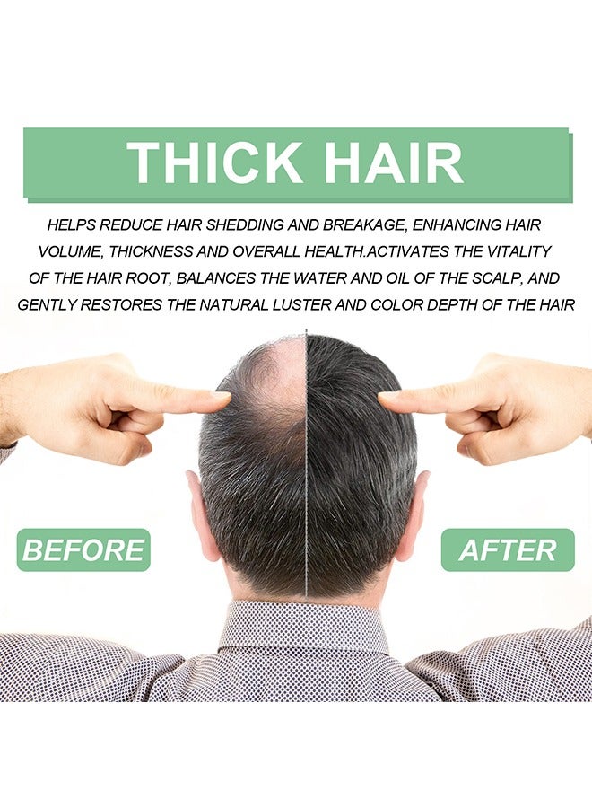 West&Month Strengthening Roll On Hair Essential Oil，Rosemary Hair Growth Essential Oil, with Roller Ball Massage Scalp Moisturizing Hair Roots, Dense Hair Care Oil for Dry Damaged Hair and Growth, Hair Loss Scalp Treatment for Men 18ML - Image 4