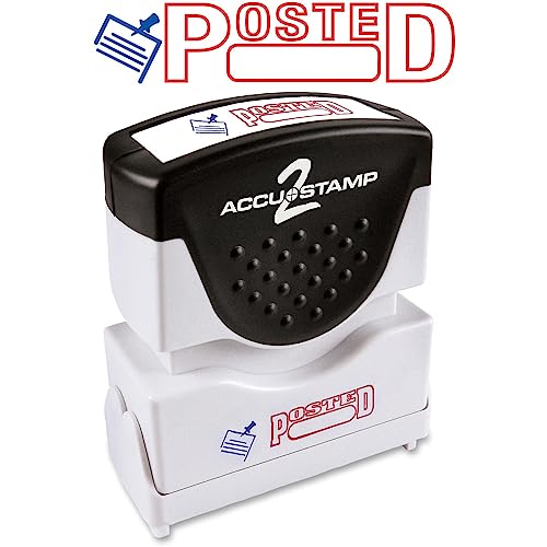 AccuStamp Accu-Stamp2® Pre-Ink Message Stamp, "Posted", Red - Image 5