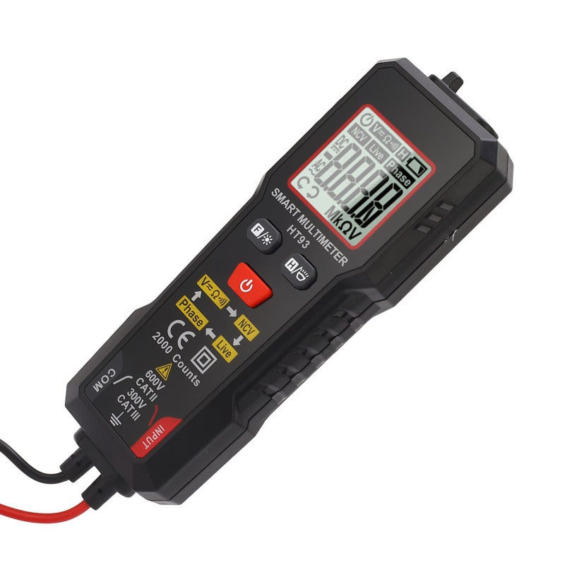 Digital Multimeter 4000 Count Intelligent Auto-Ranging with Non-Contact Voltage Test - Data Hold Backlight Display for Homeowners Automotive DIY - Image 3