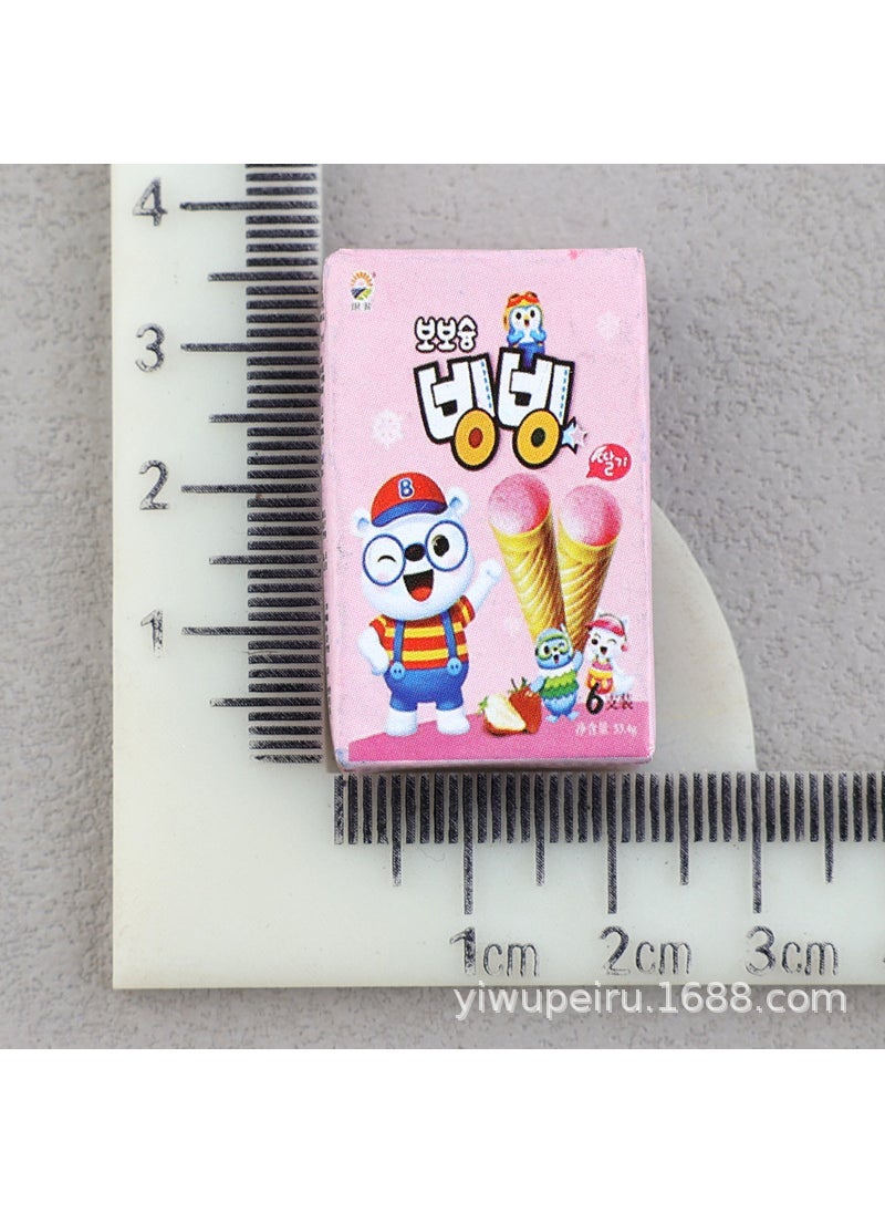 Miniature Snack Packaging Boxes DIY 37# Korean biscuits (rectangular)