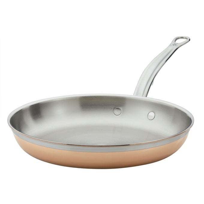 COPPERBOND COLLECTION 100 PURE COPPER FRYING PAN INDUCTION COOKTOP COMPATIBLE 11INCH