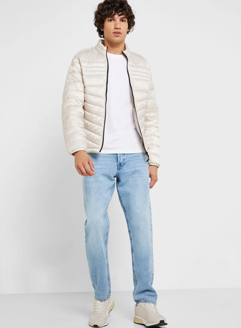 JACK & JONES Colour Block Puffer Jacket