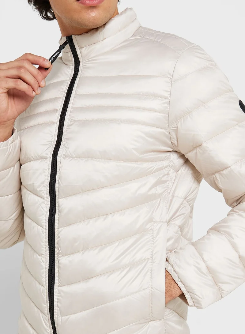JACK & JONES Colour Block Puffer Jacket