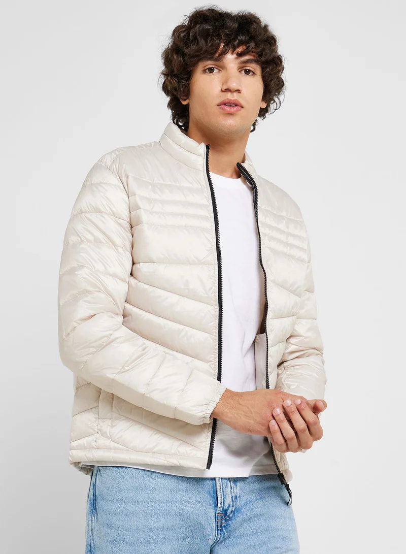 JACK & JONES Colour Block Puffer Jacket
